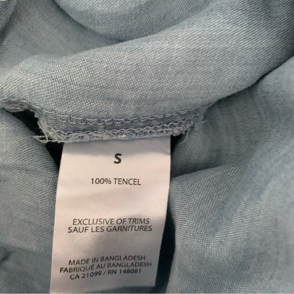 Women's Drawstring Jogger Light Wash Denim Look SMALL - Picture 9 of 9